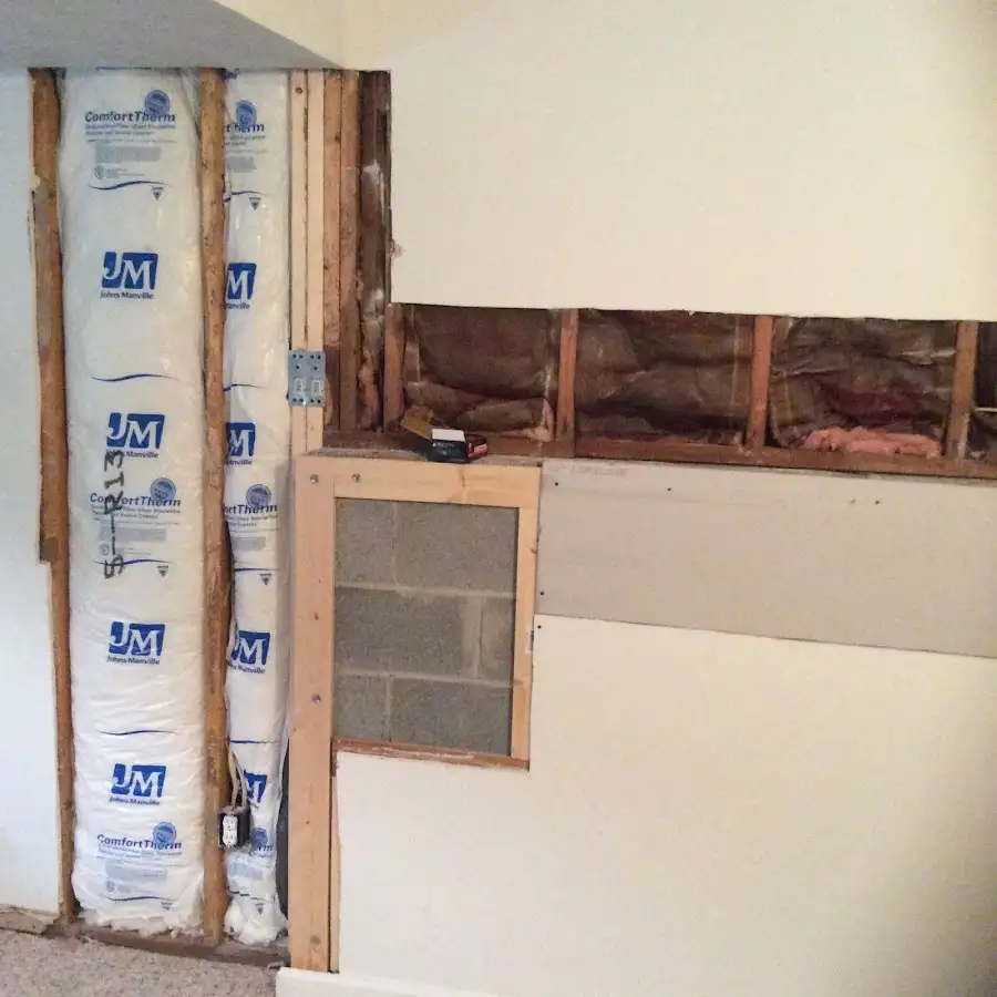 Wall insulation replacement during Contents Cleaning & Restoration in Kingsport